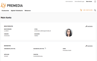 Projekt Web2Print Portal inkl. Auftragstool