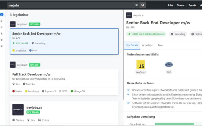 Projekt Webportal: devjobs.at