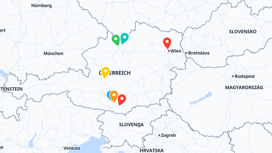 Map of the locations of Diakonie Eine Welt gem. GmbH