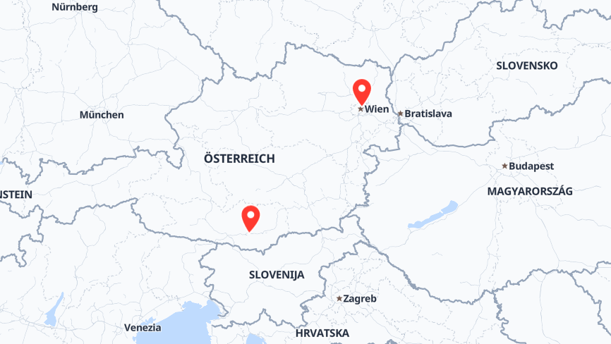 Map of the locations of Big Bang Media LTD