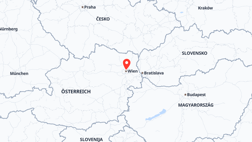 Map of the locations of GVS Austria e.U.