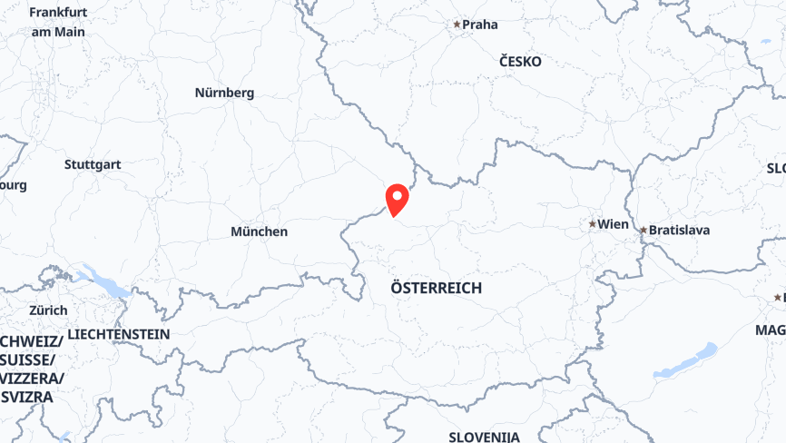 Map of the locations of Schweighofer Manager-Software GmbH