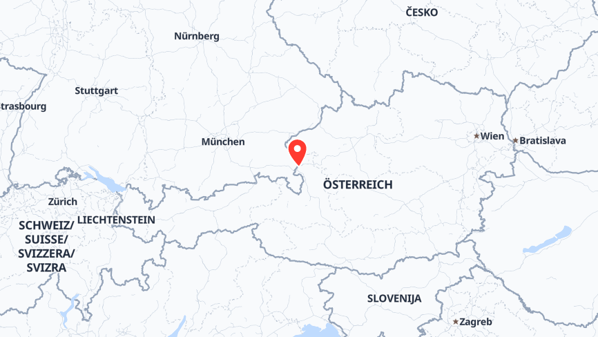 Map of the job locations