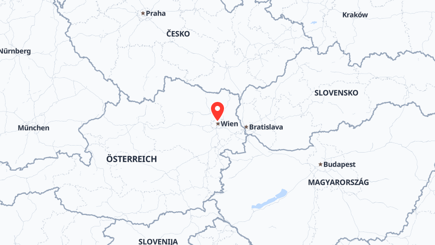 Map of the job locations