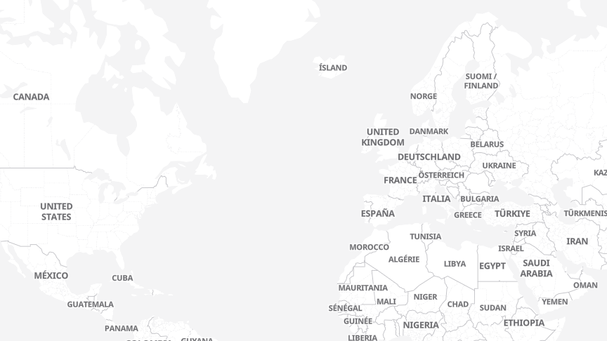 Map of the locations of Genetec