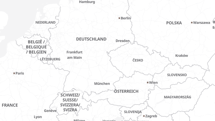 Map of the locations of XXXLutz KG