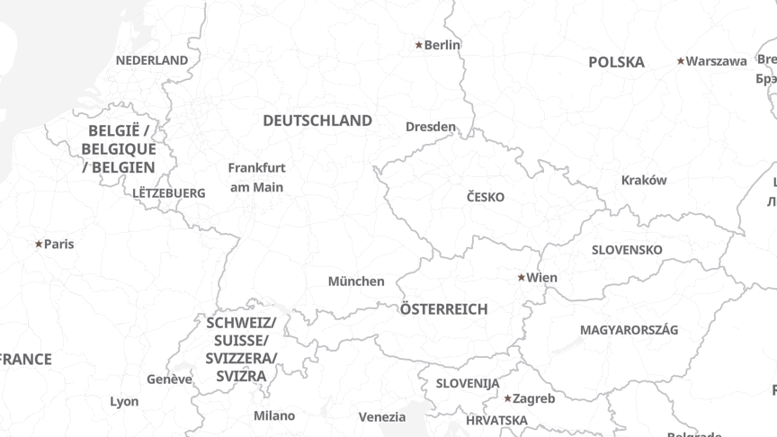 Map of the locations of BE-terna GmbH