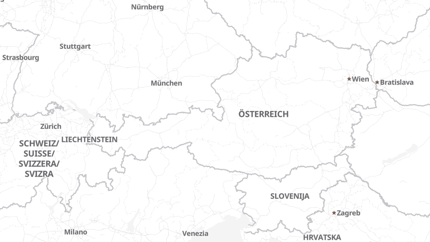 Map of the locations of 3 Banken IT GmbH
