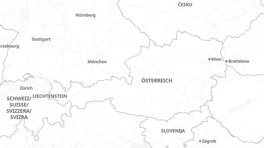 Map of the job locations