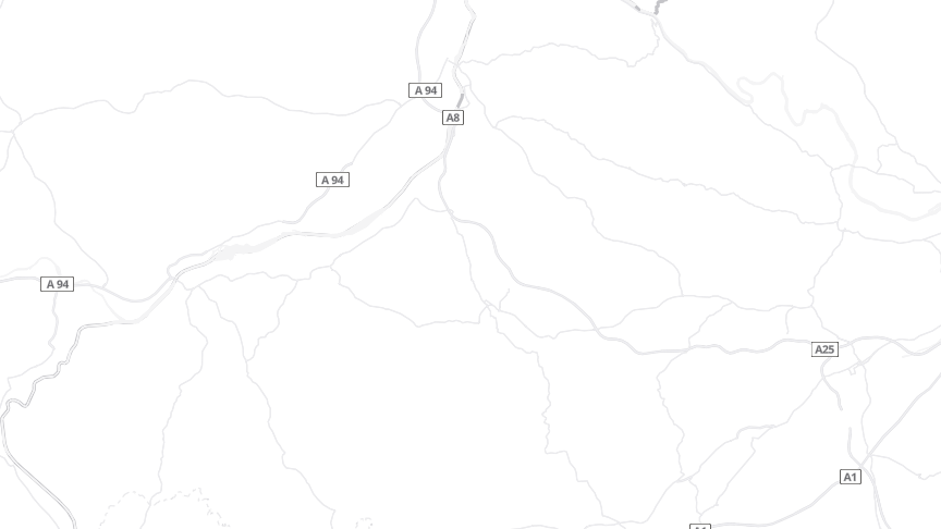 Map of the job locations
