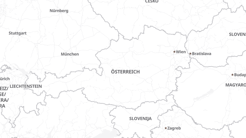 Map of the locations of VERBUND AG