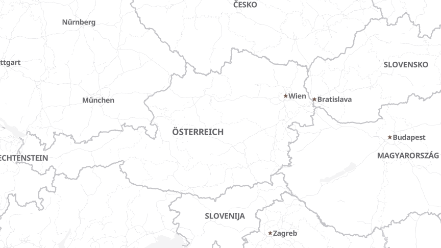 Map of the locations of Miba Gruppe