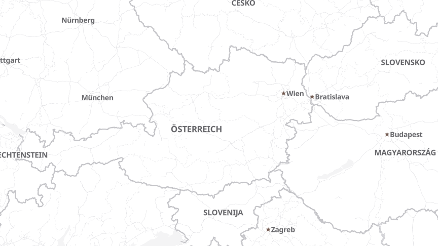 Map of the locations of TÜV AUSTRIA