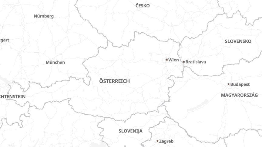 Map of the locations of Kastner Gruppe