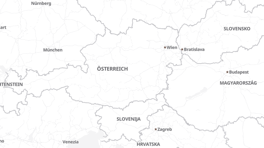 Map of the job locations