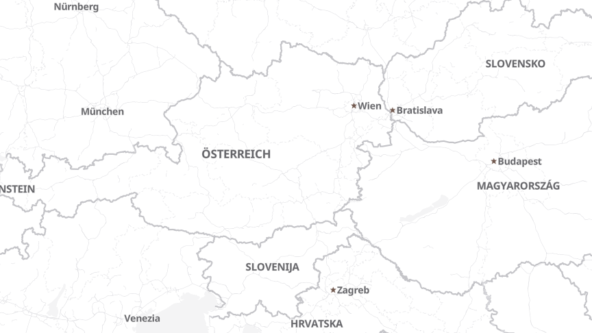 Map of the job locations