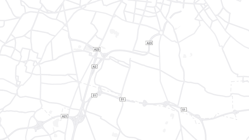Map of the job locations
