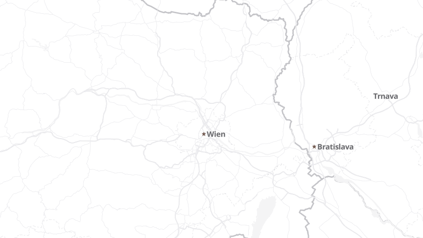 Map of the locations of VOLKSBANK WIEN AG