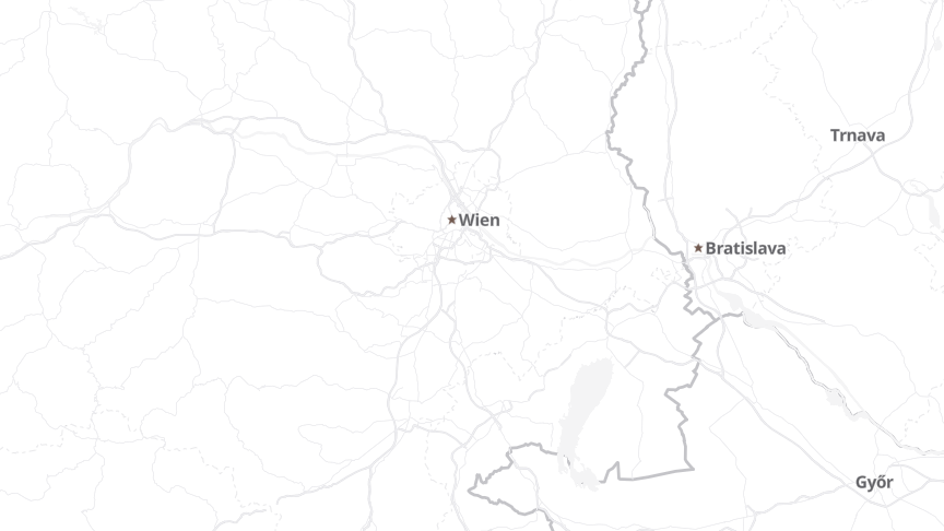 Map of the locations of Stadt Wien