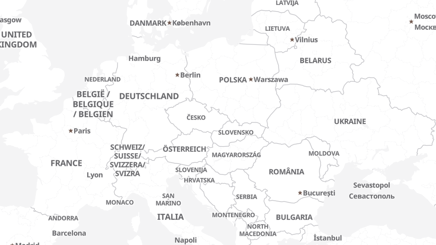 Map of the locations of MAVOCO AG