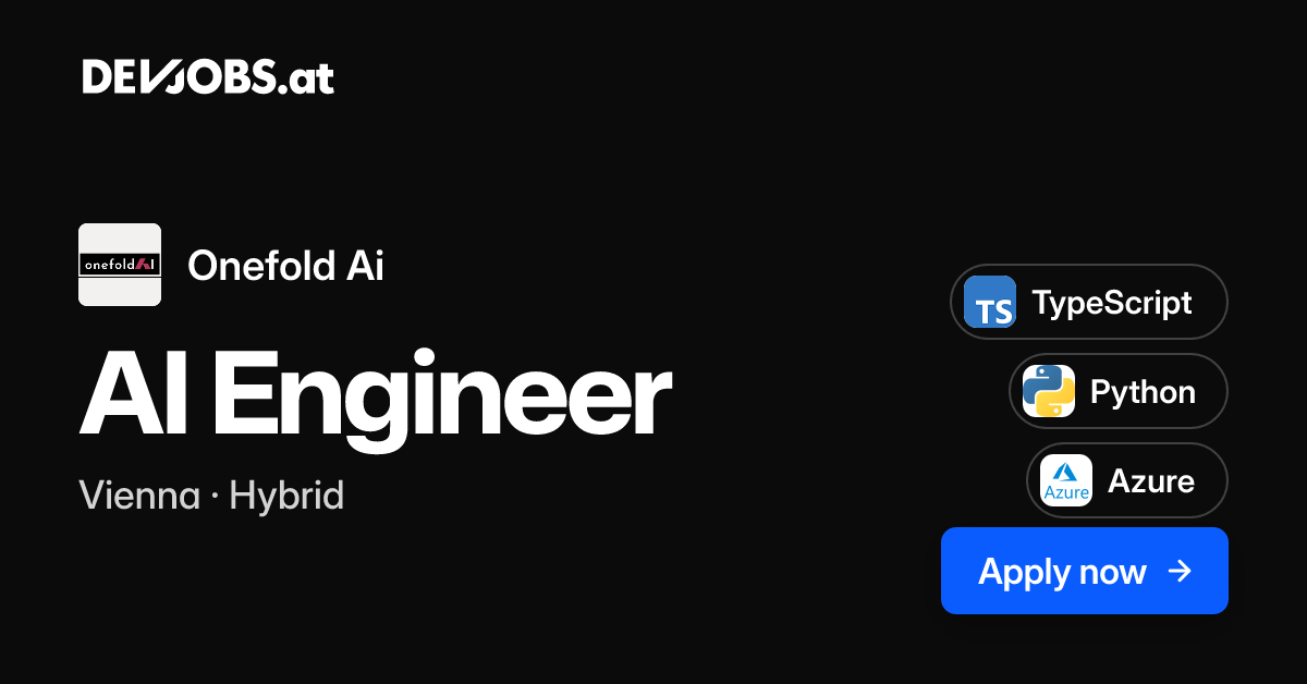 Engineer Level Image AI Engineer at Onefold Ai | DEVjobs.at